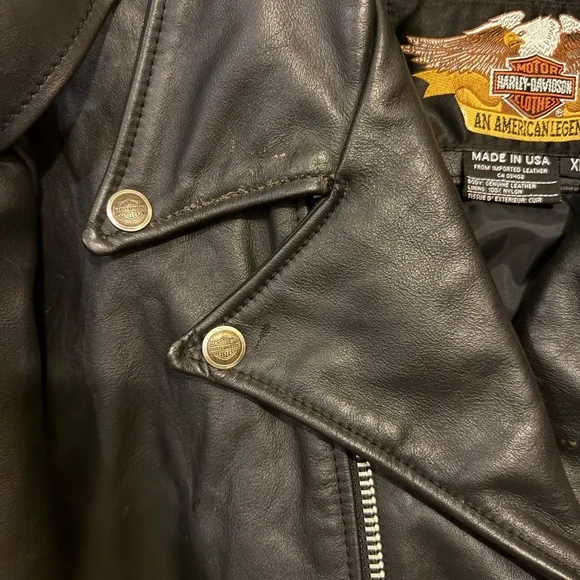 Harley-Davidson Classic Black Biker Jacket - Picture 4 of 6